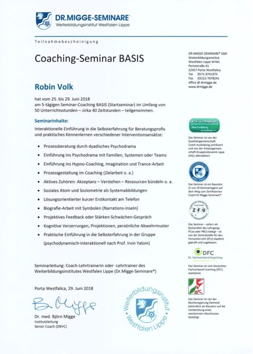 Seminar Basis  - 2018